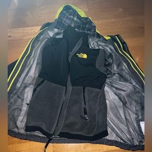 Kids North Face All Season Jacket Windbreaker W/ Zip Out Liner Boys Medium/Large